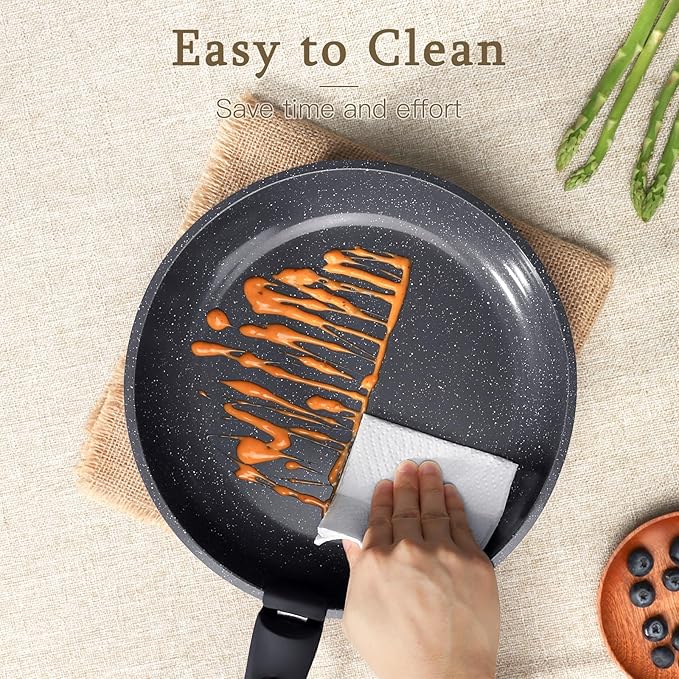 GiPP Ceramic Pots and Pans Set Non Stick, Nonstick Detachable Handle Cookware Sets, Healthy Non Toxic PFAS PFOA & PTFE Free, Dishwasher ＆Oven Safe, Induction Kitchen Pot and Pan, 8 Piece Grey