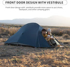 Naturehike Cloud-Up 2 Person Tent Lightweight Backpacking Tent with Footprint - Free Standing Ultralight Camping Hiking Backpack Tents Two Person Tent