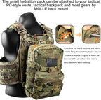 Tactical Mini Molle Hydration Pack,Molle Hydration Carrier with US Flag Water Resistant,Hydropack for Tactical Vest Backpack