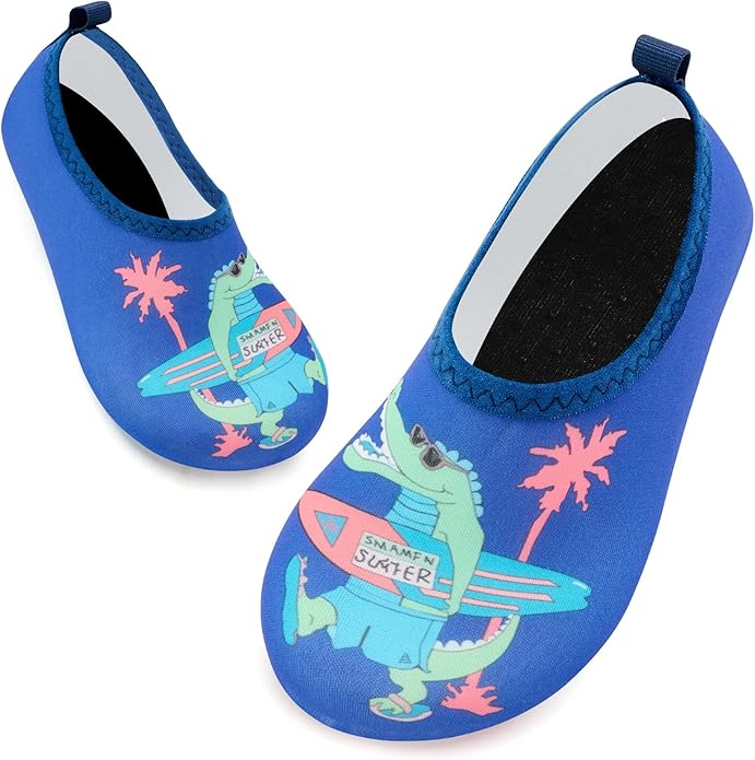 Deevike Kids Water Shoes Boys Grils Barefoot Quick Dry Aqua Socks Beach Shoes for Toddler Sports Swim Surf Outdoor Walking