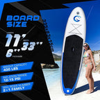 FunWater Stand Up Paddle Board Ultra-Light Inflatable Paddleboard with SUP Accessories for Adults & Youth of All Skill Levels