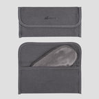 Luxury Silk Sleep Mask with 22mm Mulberry Silk, Velvet Elastic Band, Heat Therapy Pocket, and Travel Pouch, Grey Color