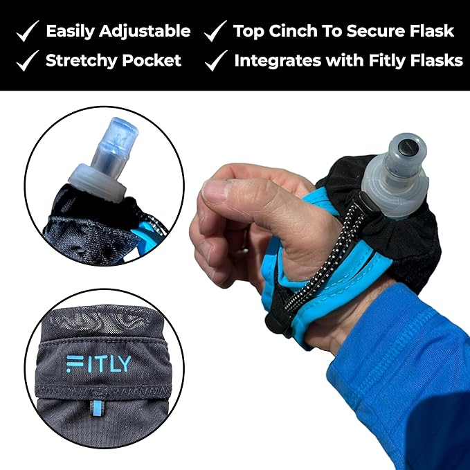 Soft Flask - Shrink As You Drink Soft Water Bottle for Hydration Pack - Folding Water Bottle Ideal for Running, Hiking, Cycling, Climbing & Rigorous Activity