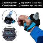 Soft Flask - Shrink As You Drink Soft Water Bottle for Hydration Pack - Folding Water Bottle Ideal for Running, Hiking, Cycling, Climbing & Rigorous Activity