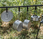 Boundless Voyage Titanium Pot Portable Camping Cookware Lightweight Cooking Pot Set for Outdoor Cooking Traveling Backpacking Hiking Trekking Picnic