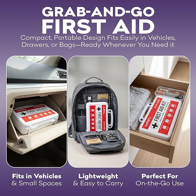 20 Person OSHA Compliant First Aid Kit for Businesses, Vehicles, Trucks, Construction Site - Type III, ANSI Class A Emergency Kit - 136 Piece Essential First Aid Supplies