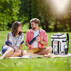 Maelstrom Backpack Cooler,Soft Lightweight Leakproof Cooler Backpack,35 Can Insulated Cooler Bag,Keeps 35 Cans Hot/Cold for Up to 16 Hours,Waterproof Lunch Bag for Men Women-White