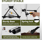 MARCHWAY Lightweight Folding Camping Chair with Spring Lock, Stable Compact Portable for Outdoor Camp, Travel, Beach, Picnic, Festival, Hiking, Backpacking (Lowback Green)