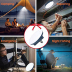 Camping Lights 2Pack, Portable Camping Lantern Rechargeable, Lanterns for Power Outages, Tent Lights with Magnet, Cordless Work Light, Waterproof Emergency Light for Outdoor, Hurricane, Survival Kits