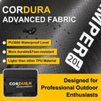 Upgraded CORDURA Waterproof Dry Bag-Durable&Lightweight Storage Sack for Hiking, Kayaking&Rafting-Roll Top with Survival Whistle-Ideal for high-intensity Use-Float on Water(20L/Orange)