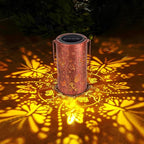 Homemory Butterfly Solar Lanterns Lights Outdoor Waterproof, Hollowed-Out Metal Decor Lantern, Gifts for Women, LED Solar Lights Metal Decoration Outside for Yard, Patio, Backyard, Porch, Lawn