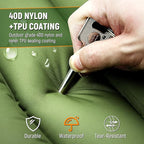 Camping Sleeping Pad, Thick 5 Inch Camping Mat with Pillow Built-in Foot Pump Ultralight Inflatable Sleeping Pads for Camping, Backpacking, Hiking, Tent