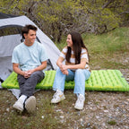 ATEPA ThermAir Backpacking Sleeping Pad, 6 R-Value Insulated Ultralight Inflatable Sleeping Pad Folding Camping Mattress with 7 Layers & Storage Bag for Camping Backpacking, Wide Long Size (72"x25")