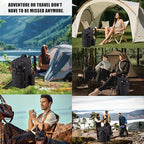 Tactical Backpack for Men, 50L/60L/70L Expandable Military tactical Backpack, Waterproof MOLLE Hiking & Camping Rucksack with Water Bottle Bag, Assault Pack & Bug Out Bag for Outdoor