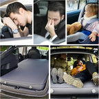 Tesla Camping Air Mattress with Foam, 4''Extra Thick Self Inflating Sleeping Pad for Camping, Fast Inflate & Deflate, with Electric Pump, Model Y