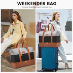 LOVEVOOK Weekender Bag, Large Travel Duffel Bag for Women with 2 Packing Cubes, Carry on Overnight Bag with Shoe Compartment, Mom Hospital Bags for Labor and Delivery