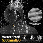 APEXUP Packable Rain Jacket Men with Reflective Zipper, Lightweight Waterproof Raincoat, Mens Rain Jacket for Outdoor Sports