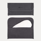 Luxury Silk Sleep Mask with 22mm Mulberry Silk, Velvet Elastic Band, Heat Therapy Pocket, and Travel Pouch, White Color