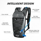 Nepest Hydration Backpack with 2L Water Bladder for Cycling, Water Backpack for Hiking Running, Lightweight Hydration Pack, Grey