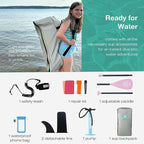 Niphean（Ultra-Light）Inflatable Paddle Board with (Beginner Friendly) StabilTrac Fin and Durable SUP Accessories, 10' Stand Up Paddle Boards for Adults & Youth, Versatile Yoga Paddle Board, Gift Ideas