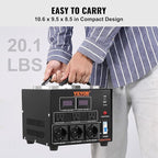 VEVOR Voltage Converter Transformer, 3000W, Heavy Duty Step Up/Down Transformer, Convert from 110 Volt to 220 Volt and from 220 Volt to 110 Volt, with US Outlet EU Outlet 5V USB Port, CE Certified