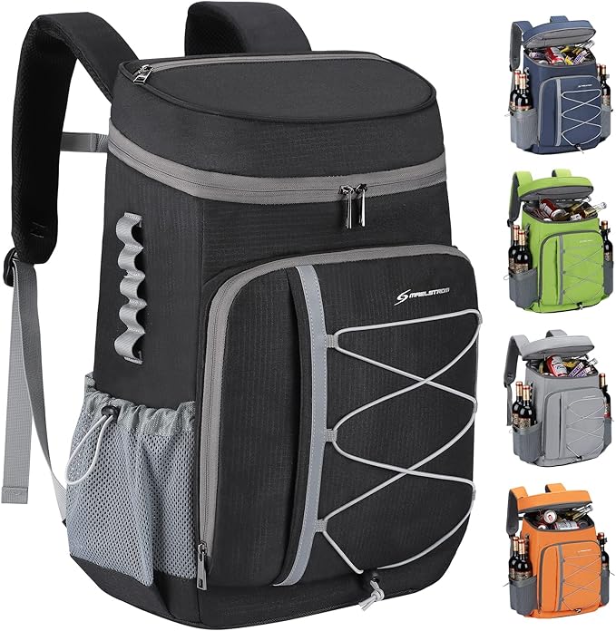Maelstrom Cooler Backpack - 35/50 Can Insulated Soft Cooler Lunch Bag for Camping, Beach, Hiking & Shopping