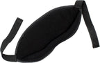 Dream Essentials Opulence Micro Plush Sleep Mask with Earplugs and Pocket in Front of mask - Black Velvet