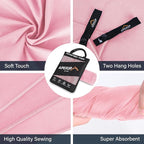 APEXUP Microfiber Travel Towel, Ultra Absorbent Quick Dry Towels, Lightweight Gym Sports Camping Towel for Workout, Yoga, Beach, Shower, Swimming (72"×40", Pale Rose)