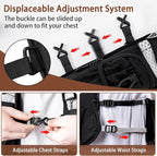 Running Hydration Vest for Women Men - Waterproof Running Water Backpack Hydration Pack with 12 Pockets, Lightweight Water Vest for Hiking Trail Cycling Marathon Race