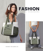 LOVEVOOK Tote Bag for Women, puffer tote bag for Work Travel Nurse, Lightweight quilted Bags with Compartments