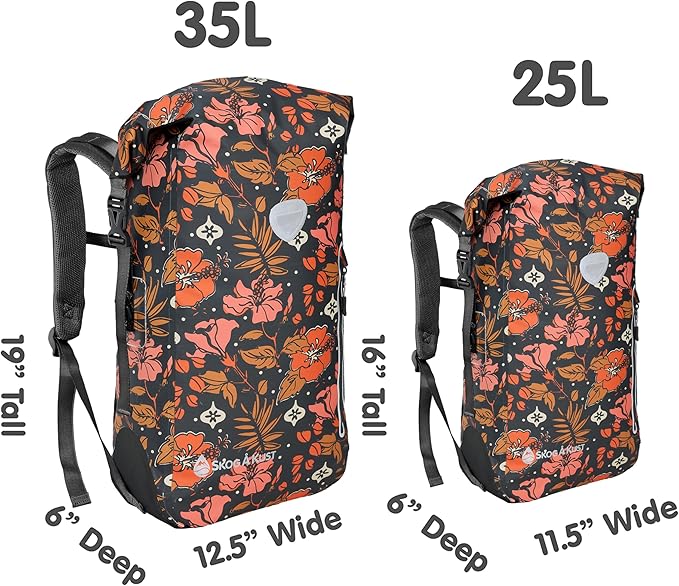 Skog Å Kust BackSak Heavy Duty Waterproof Backpack - Gear Bag for Sports, Travel, & More - 25 & 35 Liter Sizes