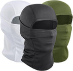 AXBXCX 3 Pack Balaclava Ski Mask - Breathable UV Protection Face Cove for Motorcycle, Football, Cycling, Outdoor Sports