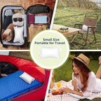 Pro Goleem Small Pillow 11’’x6’’x2.5’’ for Kids and Baby Sleeping with Name Tag Mini Tiny Pillow for Camping and Chair Car Air Nap Neck Lumbar Knee Rest Pillows, White