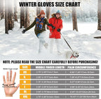 Pixel Panda Winter Gloves for Men Women Warm Touchscreen Gloves for Cold Weather Thin Water-Resistant Windproof Non-Slip Gloves for Cycling, Driving, Running, Hiking