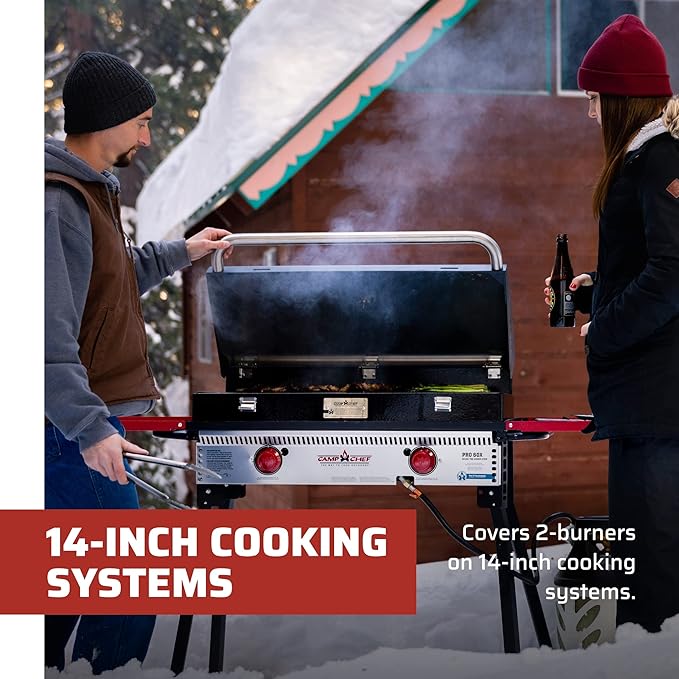 Camp Chef Deluxe Barbecue Box Hinged Lid for 2 Burners