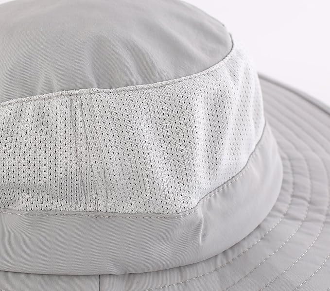Home Prefer Outdoor UPF50+ Mesh Sun Hat Wide Brim Fishing Hat with Neck Flap Sun Hat for Men Women