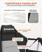 KingCamp Hammock Camping Chair, Swinging Portable Folding Camp Chairs for Adults Max 440lbs Heavy Duty Foldable Oversized Rocker with Aluminum Alloy Frame Cup Holder for Outdoor Beach Patio Sport