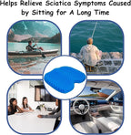 NEW-Vi Anti-Slip Kayak Seat Cushion - Waterproof Thicken Gel Boat Kayak Canoe Rowing Stadium Pad for Sit in Kayak Chair Kayak Accessories Equipment Gear for Fishing Kayak