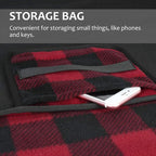 Tirrinia Large Waterproof Outdoor Blanket, Soft Warm Windproof Stadium Blanket with Sherpa Fleece and Foldable for Outdoor Sport, Baseball, Football, Beach, Concerts, Car