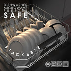 Wheatstraw Dinnerware Set For 4 - Dishwasher Microwave Plates For Heating Food - Unbreakable Wheat Straw Plates And Bowls sets - Replace Plastic Dinnerware Set - Camping Dishes Set