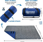 Sherpa Waterproof Outdoor Blanket. Large Sherpa Camping & Stadium Blanket for Cold Weather. Perfect for Picnic, Sports, Concerts, Outdoors, Boat. Windproof, Extra Warm, Machine Washable.