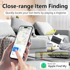 Wallet Tracker (Both iOS and Android) IP68 Bluetooth Smart Finder Card GPS Tracker for Bags Passport Works with Apple Find My (Apple MFi Certified) & Google Find My Device - Over 5 Year Battery Life