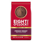 Eight O'Clock Coffee French Roast Ground Coffee, Dark Roast, 21 Ounce (Pack of 1) - Smoky & Complex