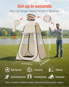 VEVOR Pop up Sports Tent, 8 Sizes Optional Clear Bubble Tent for 1-6 Person, Waterproof Outdoor Pod with Floor Mat & Top Cover, Garden Igloo Dome Tents Camping Shelter for Sports Watching