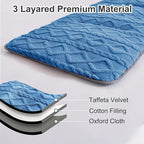 Camping Cot Mattress - Thick Camping Sleeping Pad with Elastic Straps,Portable Cot Mattress Pad for Sleeping Outdoor (75" x 28")