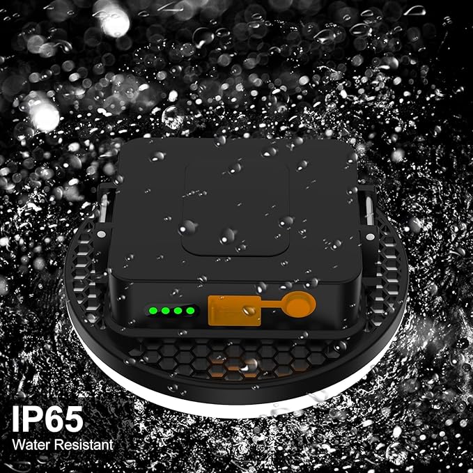 10000mAh 4000LM Flashlight Portable LED Camping Lantern Rechargeable Light 30W with Digital Power Display and Magnet , IPX5 Waterproof Tent Lights Power Failure Emergency Light