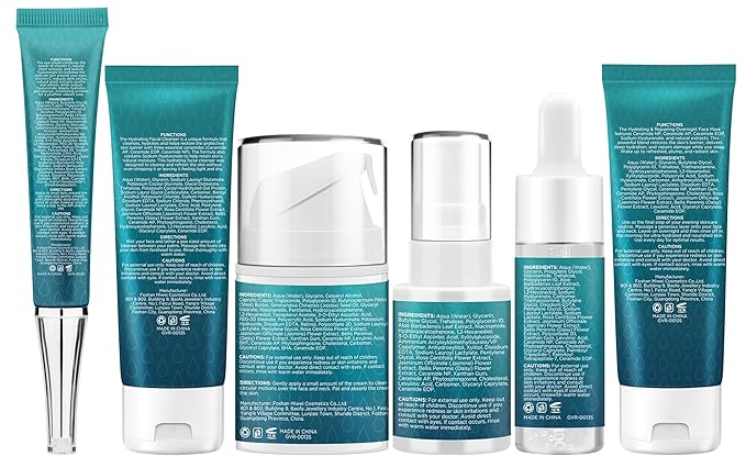 Skin Care Set for Teens Womens,Anti-Aging Deeply Hydrates Repairs Skincare Gift Set for All Skin,Facial Skin Care Products Routine Kit Christmas Beauty Gift Set for Women Stocking Stuffers