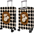 Travel Luggage Cover Suitcase Protector Fits 18-32 Inch Wheel Covers PatternedTravel Related Items Flower Luggage Protector Elastic S