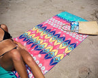 Quick Dry Towel Extra Large 78x35 Inch - Microfiber Beach Towel - Perfect for Beach, Travel, Swimming, Pool, Yoga, Hiking, Camping - Lightweight, Fast Drying, Compact for Adults (Bohemian)