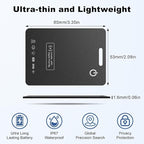 Wallet Tracker Card (iOS Only), Rechargeable Bluetooth Smart Tracking for Apple Find My Compatible Anti Tracker for Men Women Slim Item Locator for Purse Passport Key Luggage Tag (1Pcs/Black A)